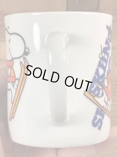 70’sの陶器製のスヌーピーのヴィンテージのマグカップ