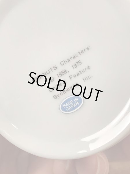 70’sのスヌーピーのヴィンテージのセラミックマグ