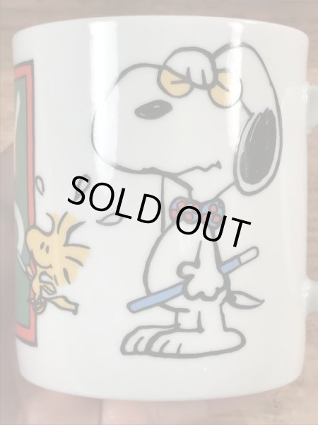 70年代頃のスヌーピーとウッドストックのビンテージのマグカップ