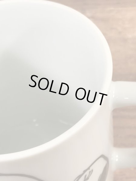 70’sのスヌーピーのヴィンテージのセラミックマグ