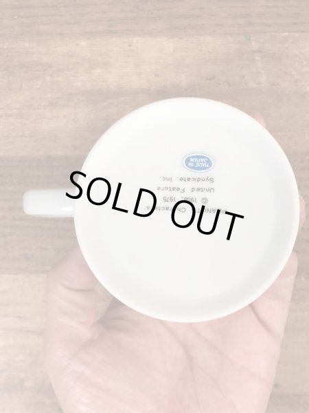 70’sのスヌーピーのヴィンテージのセラミックマグ