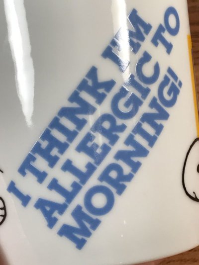 画像1: Peanuts Snoopy “I Think I'm...” Ceramic Mug　スヌーピー　ビンテージ　マグカップ　陶器　70年代