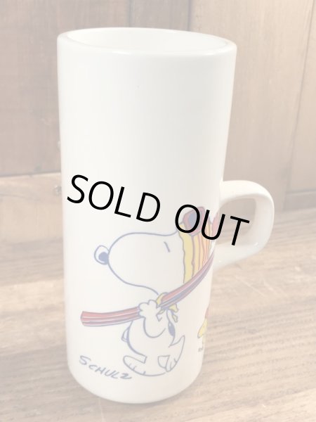 70年代頃の陶器製のスヌーピーのビンテージのマグカップ