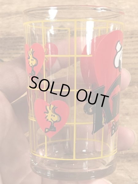 80’sのKnott's Berry Farmのスヌーピーのヴィンテージのグラスコップ