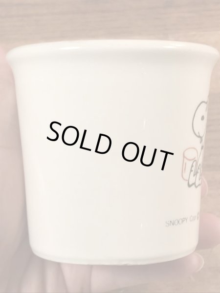 70’sの陶器製のスヌーピーのヴィンテージのマグカップ