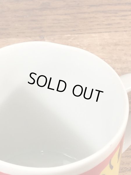 70’sのスヌーピーのウッドストックのヴィンテージのセラミックマグ