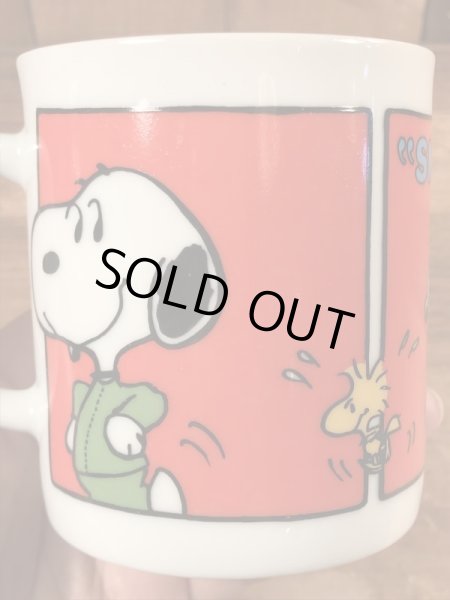 70年代頃の陶器製のスヌーピーのビンテージのマグカップ