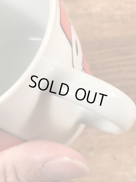 70’sのジョギングをしているスヌーピーのヴィンテージのセラミックマグ