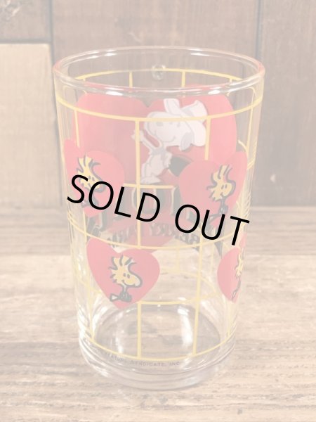 80’sのKnott's Berry Farmのスヌーピーのヴィンテージのグラスコップ