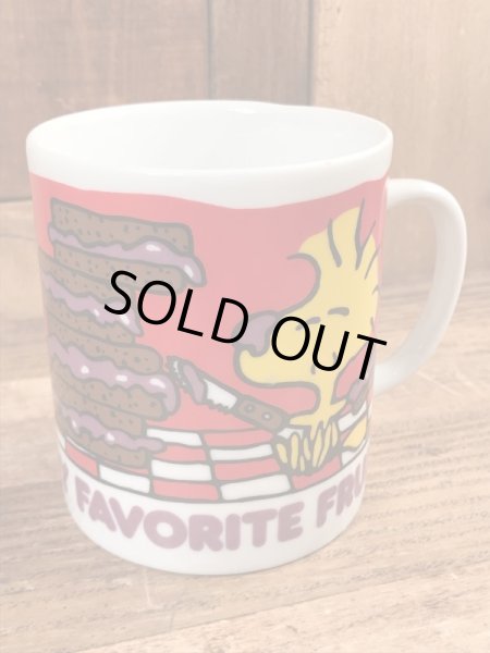 70年代頃のスヌーピーのウッドストックのビンテージのマグカップ