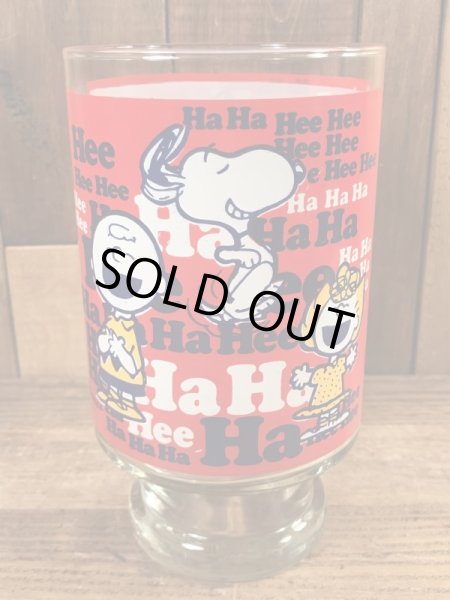 70’sのスヌーピーとピーナッツギャングのヴィンテージのビッググラス
