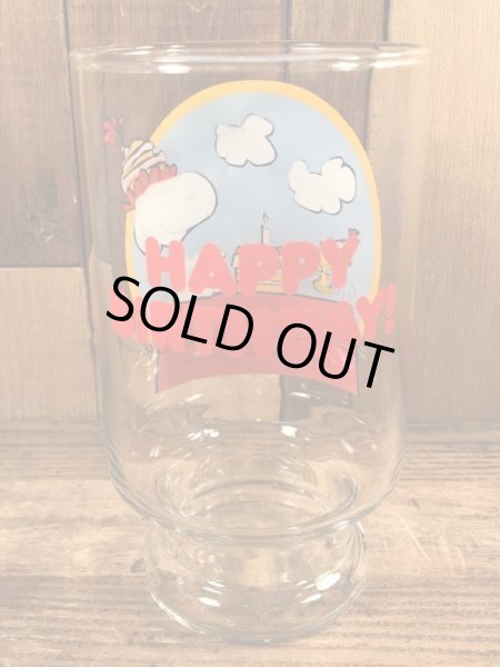 70’sのスヌーピーのヴィンテージのビッググラス