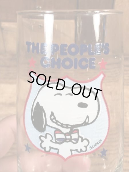 80年代頃のスヌーピーのビンテージのグラスコップ