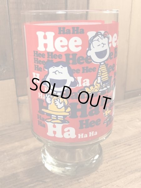 70年代頃のスヌーピーのビンテージのビッググラス