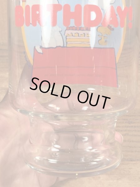 70’sのスヌーピーのヴィンテージのビッググラス