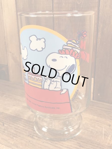 70’sのスヌーピーのヴィンテージのビッググラス