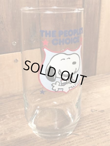 80年代頃のスヌーピーのビンテージのグラスコップ