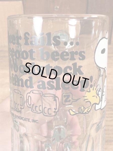 70〜80年代頃のスヌーピーのビンテージのビアジョッキ