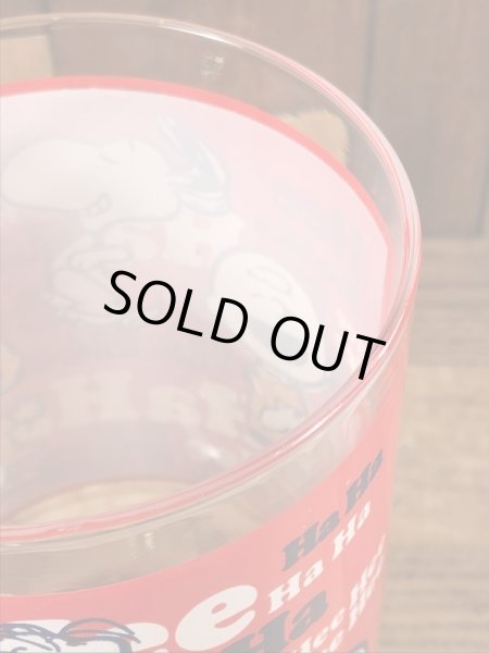 70’sのスヌーピーとピーナッツギャングのヴィンテージのビッググラス