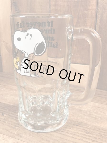 Anchor Hocking Peanuts Snoopy “Root Beer” Glass Mug