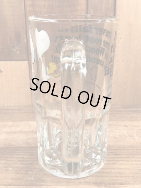 70〜80年代頃のスヌーピーのビンテージのビアジョッキ