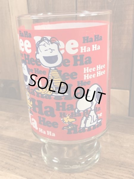 70’sのスヌーピーとピーナッツギャングのヴィンテージのビッググラス