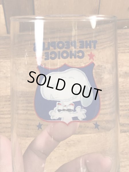 80年代頃のスヌーピーのビンテージのグラスコップ