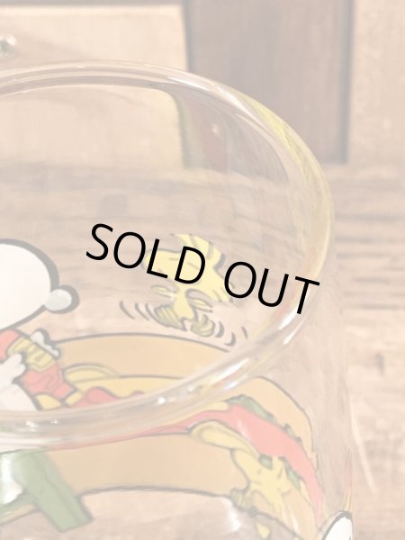 70〜80’sのホットドッグのスヌーピーのヴィンテージのガラスコップ