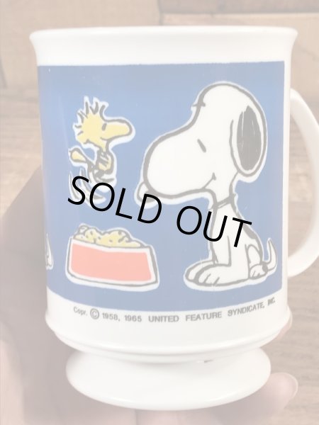 70〜80’sのスヌーピーとウッドストックのビンテージのプラスチックカップ
