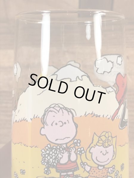 80年代頃のスヌーピーのビンテージのグラスタンブラー
