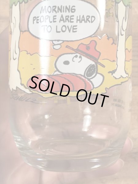 80’sのマクドナルドのスヌーピーのヴィンテージのガラスコップ
