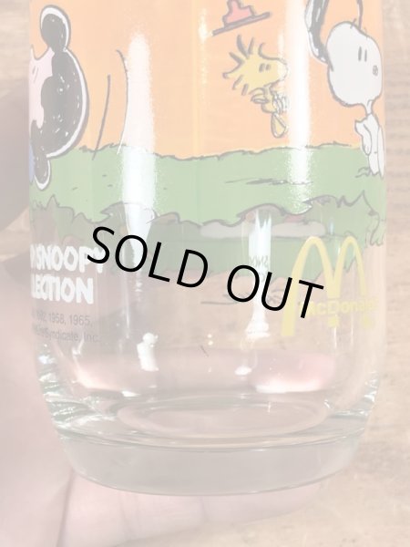 80’sのマクドナルドのスヌーピーのヴィンテージのガラスコップ