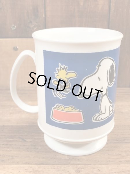 70〜80’sのスヌーピーとウッドストックのビンテージのプラスチックカップ