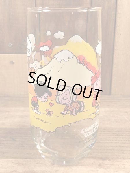 80’sのマクドナルドのスヌーピーのヴィンテージのガラスコップ