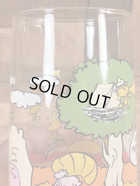 80年代頃のマクドナルドのスヌーピーのビンテージのグラスコップ