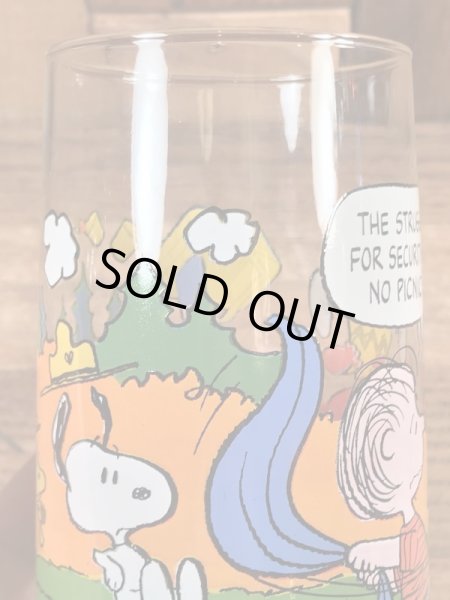 80年代頃のスヌーピーのビンテージのグラスタンブラー