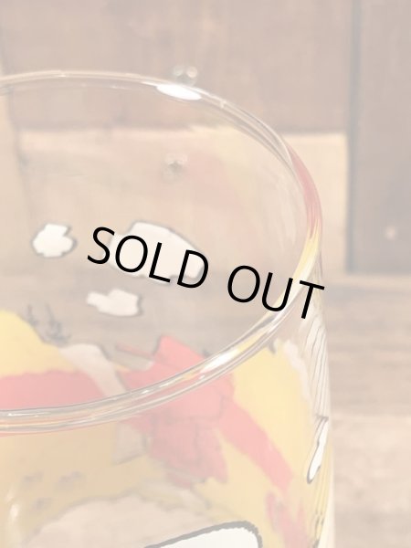 80’sのマクドナルドのスヌーピーのヴィンテージのガラスコップ