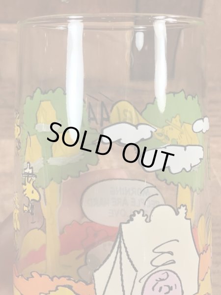 80年代頃のマクドナルドのスヌーピーのビンテージのグラスコップ