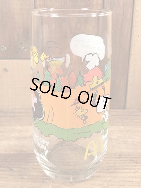 80’sのマクドナルドのスヌーピーのヴィンテージのガラスコップ