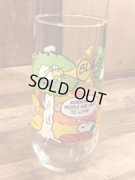 80年代頃のマクドナルドのスヌーピーのビンテージのグラスコップ