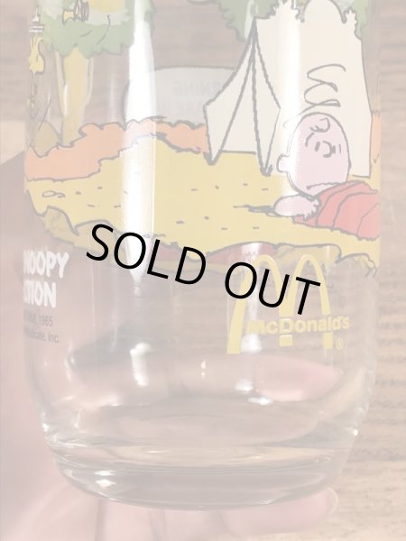 80’sのマクドナルドのスヌーピーのヴィンテージのガラスコップ