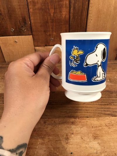 画像3: Peanuts Snoopy & Woodstock Plastic Mug　スヌーピー　ビンテージ　プラスチックカップ　70〜80年代