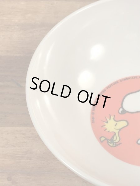 70〜80’sのスヌーピーとウッドストックのヴィンテージの小皿