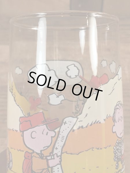 80年代頃のスヌーピーのビンテージのグラスタンブラー