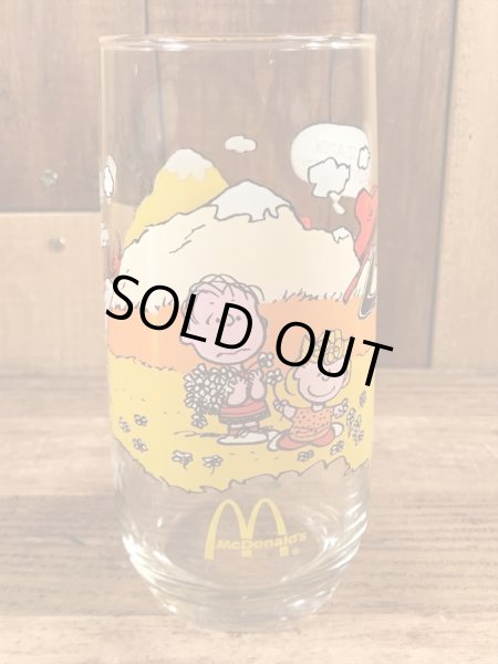 80年代頃のスヌーピーのビンテージのグラスタンブラー