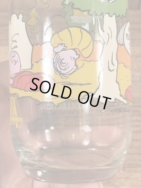 80’sのマクドナルドのスヌーピーのヴィンテージのガラスコップ