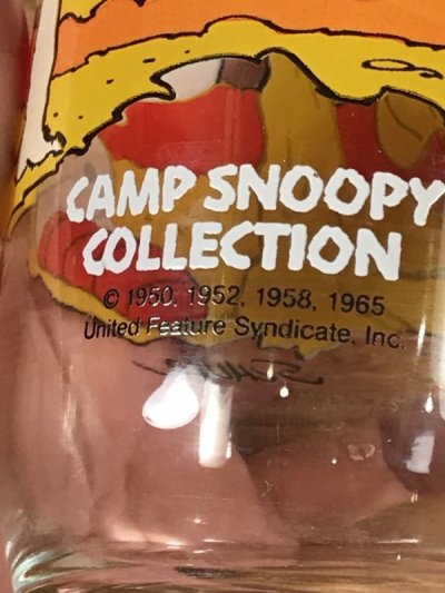画像2: McDonald's Camp Snoopy Collection “Morning People...” Glass　スヌーピー　ビンテージ　グラスコップ　80年代