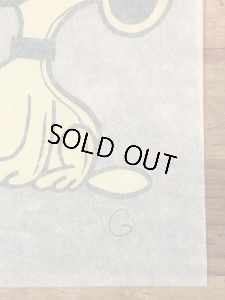 70’sのスヌーピーのヴィンテージのTシャツ用転写シート