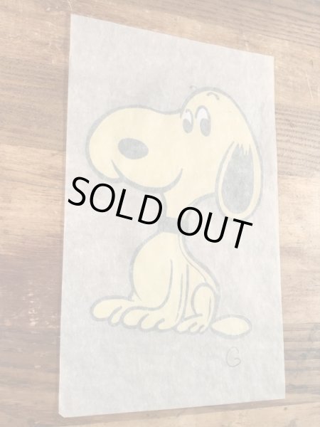 70年代頃のスヌーピーのビンテージの転写シート
