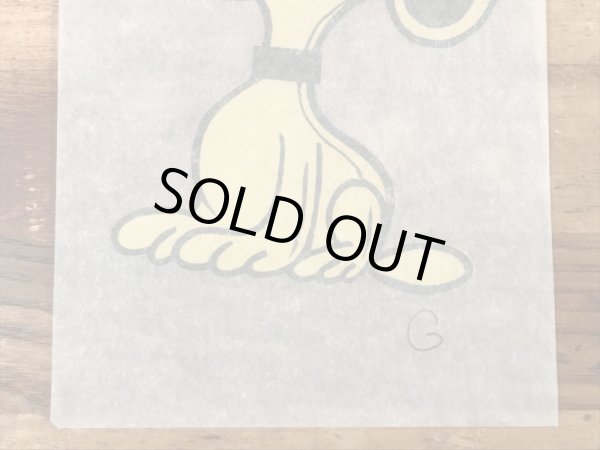 70’sのスヌーピーのヴィンテージのTシャツ用転写シート